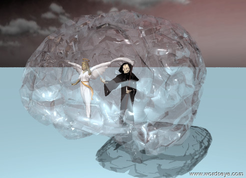 WordsEye Picture:
Manic depression.